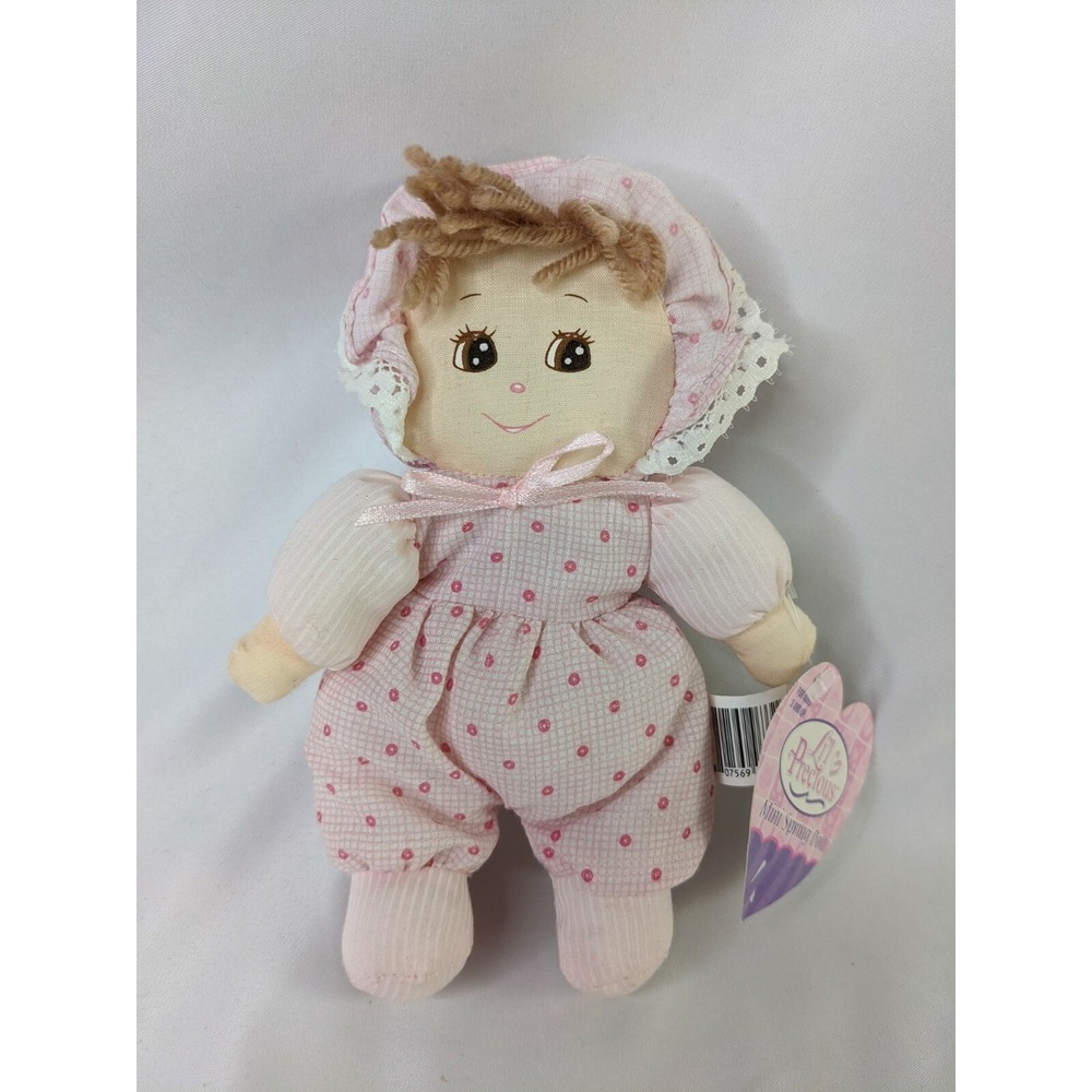 Walmart Lil Precious Mini Spring‎ Doll 6.5 Inch Pink Stuffed Animal Toy